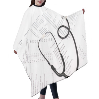 Personality  Stethoscope On Paper Lists With Hormones Isolated On White Hair Cutting Cape