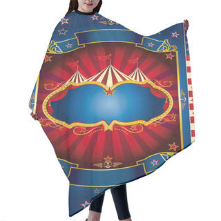 Personality  Red Wheel Circus. Hair Cutting Cape