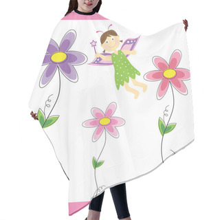 Personality  Flower Fairy Hair Cutting Cape