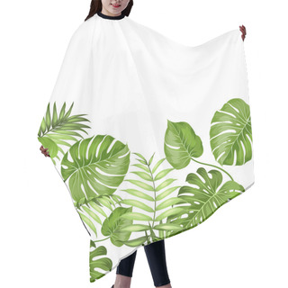 Personality  Tropical Leaves Design. Hair Cutting Cape