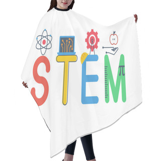 Personality  Illustration Of STEM Hair Cutting Cape