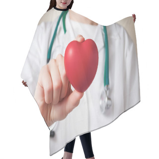 Personality  Heart In Doctor's Hand Hair Cutting Cape