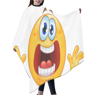 Personality  Panic Emoticon Hair Cutting Cape