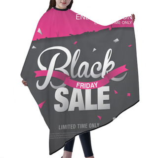 Personality  Black Friday Banner Hair Cutting Cape