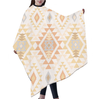 Personality  Geometric Trybal Pattern In Light Colors Hair Cutting Cape