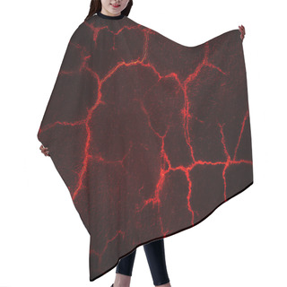 Personality  Hot Lava Crack Background For Texture Hair Cutting Cape