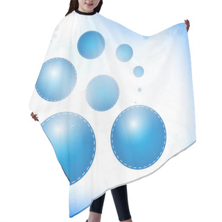Personality  Blue Modern Abstract Background Hair Cutting Cape
