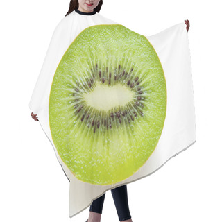 Personality  Freshly Sliced Kiwi On A White Background Hair Cutting Cape