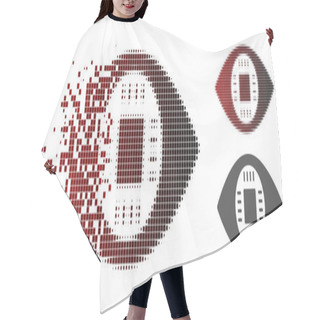 Personality  Broken Dot Halftone Chip Eye Lens Icon Hair Cutting Cape