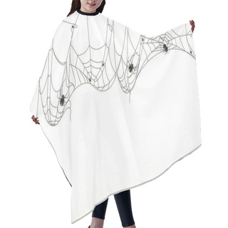 Personality  Spiders And Spider Web, Vector Set Hair Cutting Cape