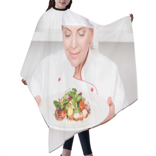 Personality  Chef-cook Smelling   Octopus Salad Hair Cutting Cape