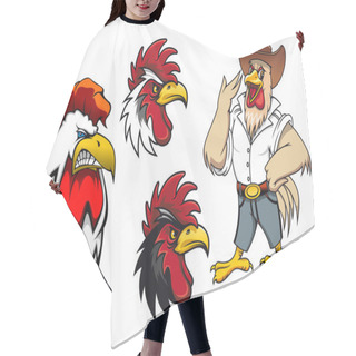 Personality  Cartoon Roosters Or Cocks Hair Cutting Cape