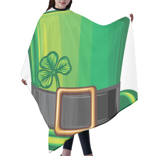 Personality  St Patrick Green Hat Hair Cutting Cape