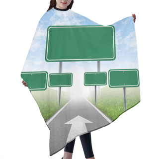 Personality  Strategy Road Signs Hair Cutting Cape