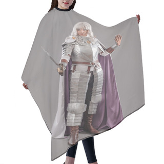 Personality  Female Knight In Shining Armour Hair Cutting Cape