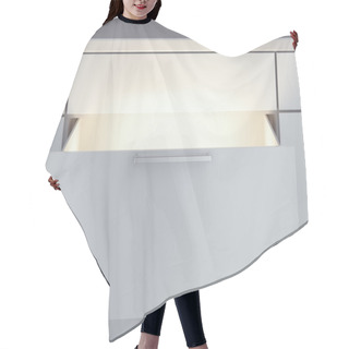 Personality  Opened Drawer With Light Inside Hair Cutting Cape