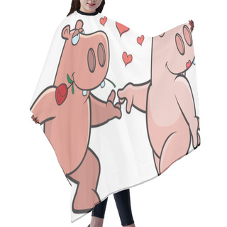 Personality  Hippo Romance Hair Cutting Cape