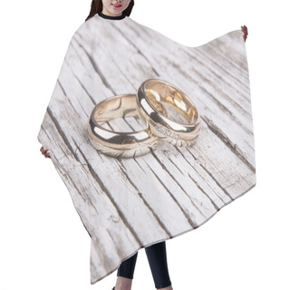 Personality  Wedding Rings Hair Cutting Cape
