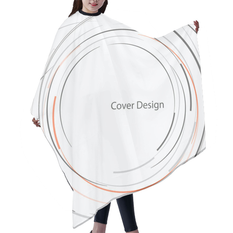 Personality  Vector Abstract Circle Design Hair Cutting Cape