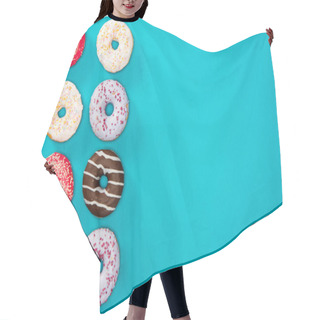 Personality  Several Donuts With Various Glaze  Hair Cutting Cape