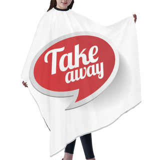 Personality  Take Away Sticker Label Hair Cutting Cape