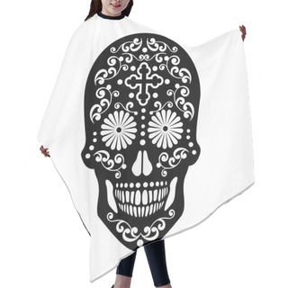 Personality  Holy Death, Day Of The Dead, Mexican Sugar Skull, Vintage Design T Shirts Hair Cutting Cape