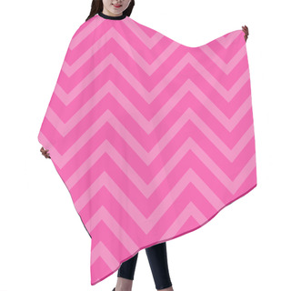 Personality  Pink Chevron Background Hair Cutting Cape