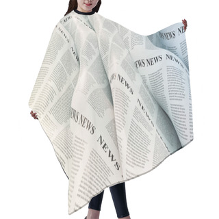 Personality  Abstract Newspaper Background, Original 3d Rendering Hair Cutting Cape
