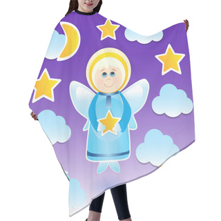 Personality  Angel With A Star On The Sky Hair Cutting Cape