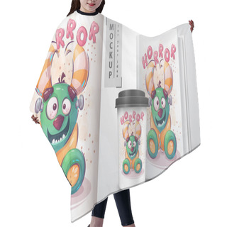 Personality  Horror Monster Poster And Merchandising. Hair Cutting Cape