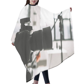 Personality  Photo Camera Hair Cutting Cape