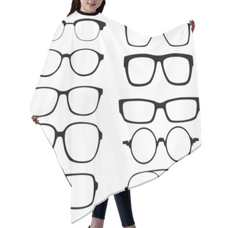 Personality  Glasses Hair Cutting Cape