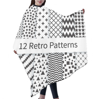 Personality  Retro Seamless Patterns Hair Cutting Cape
