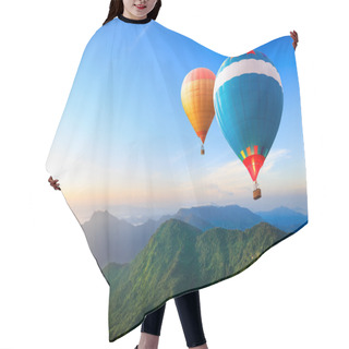 Personality  Colorful Hot-air Balloons Hair Cutting Cape