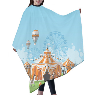 Personality  Abstract Classical Circus Tent Hair Cutting Cape
