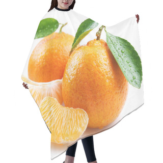 Personality  Tangerine With Segments. Hair Cutting Cape