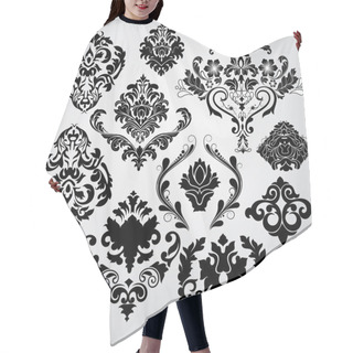 Personality  Modern Stylish Damask Floral Set Hair Cutting Cape