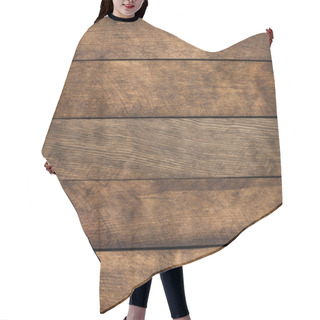 Personality  Brown Wooden Texture Hair Cutting Cape