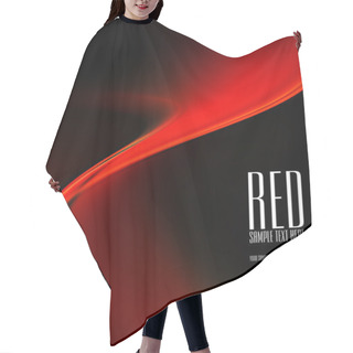 Personality  Black And Red Background Hair Cutting Cape
