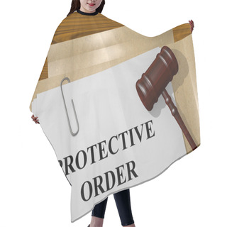 Personality  Protective Order Concept Hair Cutting Cape