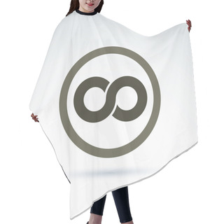 Personality  Infinity Icon Illustration Hair Cutting Cape