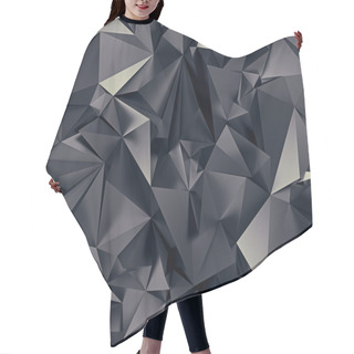 Personality  Abstract Black Cosmic Futuristic Texture Hair Cutting Cape