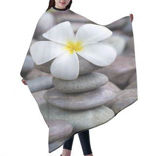 Personality  Fragipani On A Stack Of Rocks Hair Cutting Cape