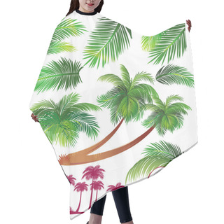 Personality  Tropical Palms Leaf Hair Cutting Cape