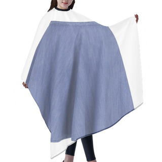 Personality  Jeans Skirt On White Background Hair Cutting Cape