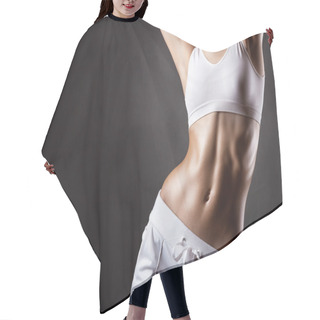 Personality  Young Athletic Woman Hair Cutting Cape
