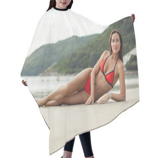Personality  Lying On Beach Hair Cutting Cape
