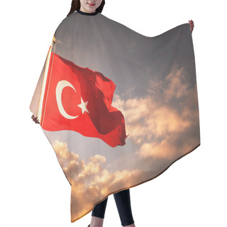 Personality  Turkish Flag Hair Cutting Cape