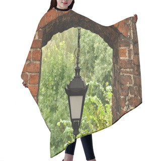 Personality  Chandelier In Window Hair Cutting Cape