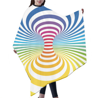 Personality  Striped Background Hair Cutting Cape